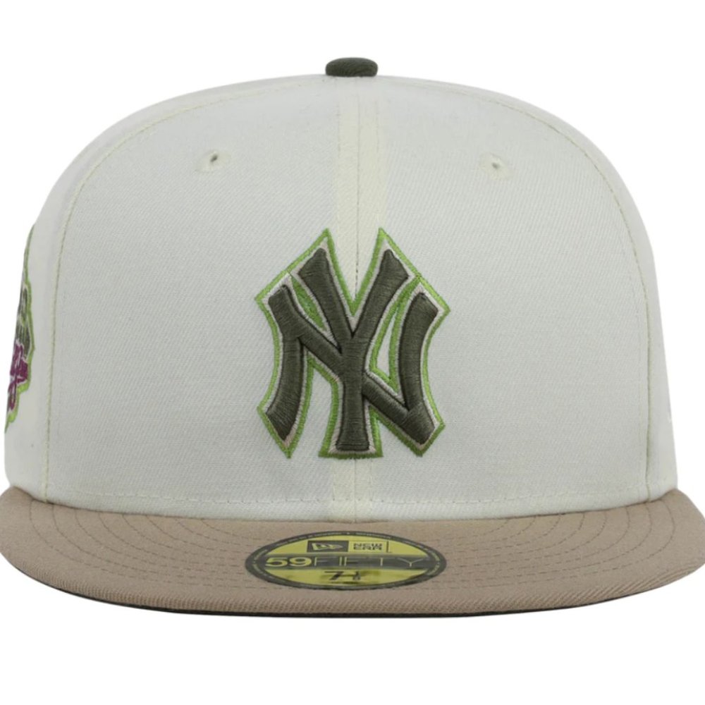 New Era New York Yankees Pistacia Vera 59FIFTY Hat 1999 WS Side Patch